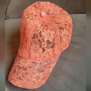 Orange Lace Hat